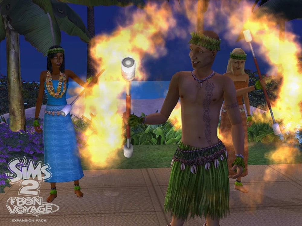 The Sims 2 Bon Voyage Expansion Pack Disc 1-2 Microsoft Windows PC CD-PC Gamez USA