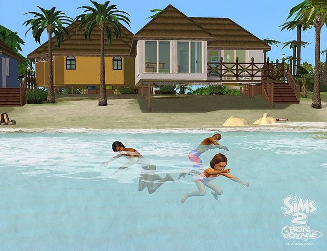 The Sims 2 Bon Voyage Expansion Pack Disc 1-2 Microsoft Windows PC CD-PC Gamez USA