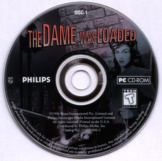 The Dame Was Loaded Disc 1-2 Microsoft Windows PC CD-PC Gamez USA