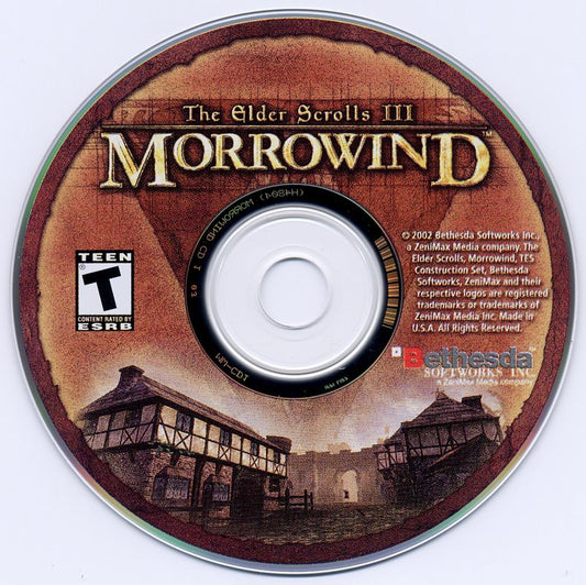 The Elder Scrolls III Morrowind Microsoft Windows PC CD-PC Gamez USA