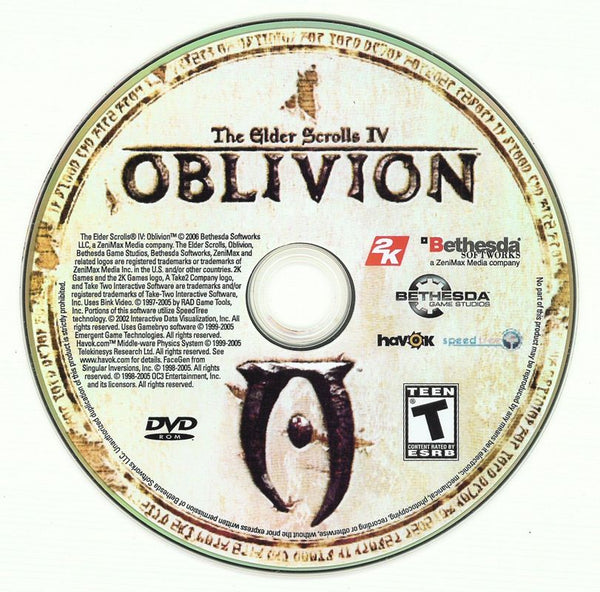 The Elder Scrolls IV Oblivion Microsoft Windows PC DVD by PC Gamez USA
