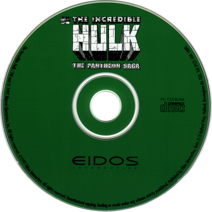 The Incredible Hulk The Pantheon Saga Microsoft Windows PC CD-PC Gamez USA