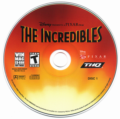 The Incredibles Microsoft Windows PC CD-PC Gamez USA