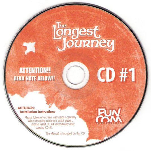 The Longest Journey Disc 1-4 Microsoft Windows PC CD-PC Gamez USA