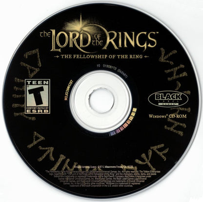 The Lord of the Rings The Fellowship of the Ring Disc 1-2 Microsoft Windows PC CD-PC Gamez USA
