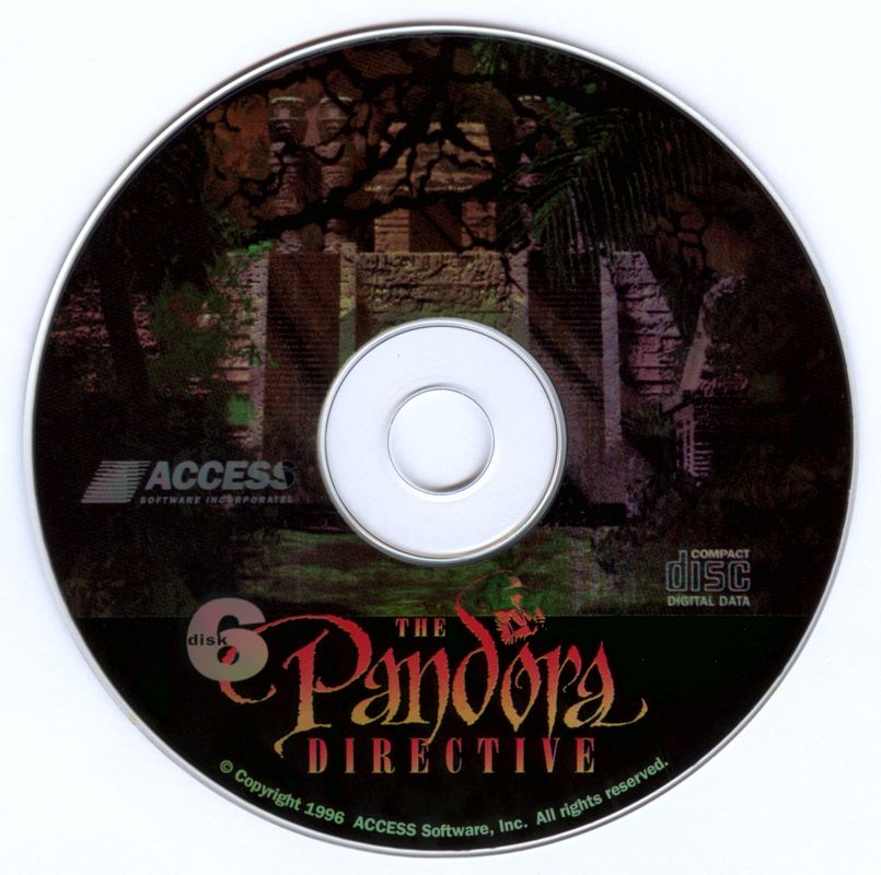 The Pandora Directive Disc 1-6 Microsoft Windows PC CD-PC Gamez USA