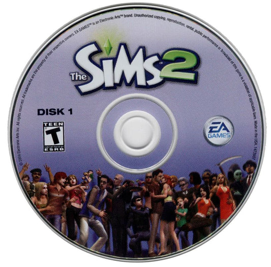The Sims 2 Disc 1-4 Microsoft Windows PC CD-PC Gamez USA