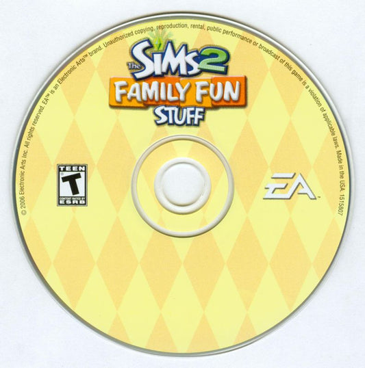 The Sims 2 Family Fun Stuff Microsoft Windows PC CD-PC Gamez USA