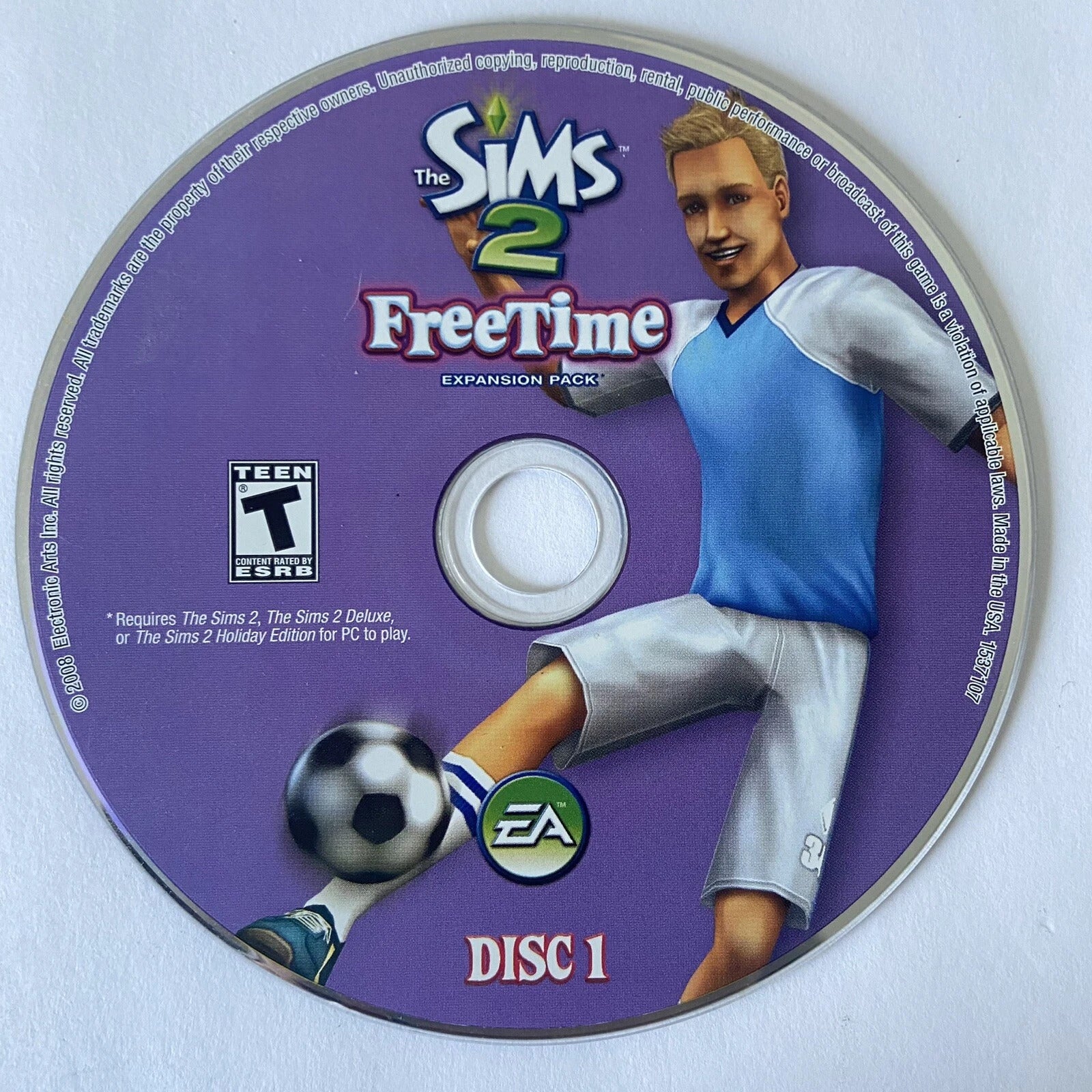 The Sims 2 FreeTime Expansion Pack Disc 1-2 Microsoft Windows PC CD-PC Gamez USA