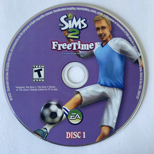 The Sims 2 FreeTime Expansion Pack Disc 1-2 Microsoft Windows PC CD-PC Gamez USA