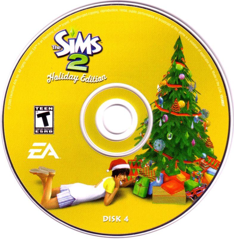 The Sims 2 Holiday Edition Disc 1-4 Microsoft Windows PC CD-PC Gamez USA