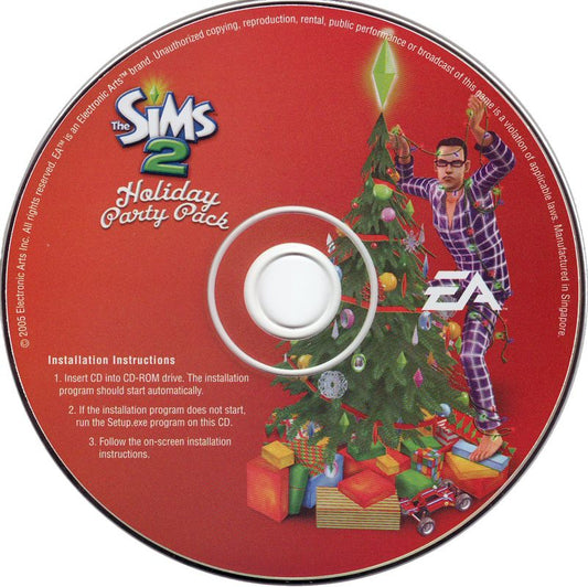 The Sims 2 Holiday Party Pack Microsoft Windows PC CD-PC Gamez USA