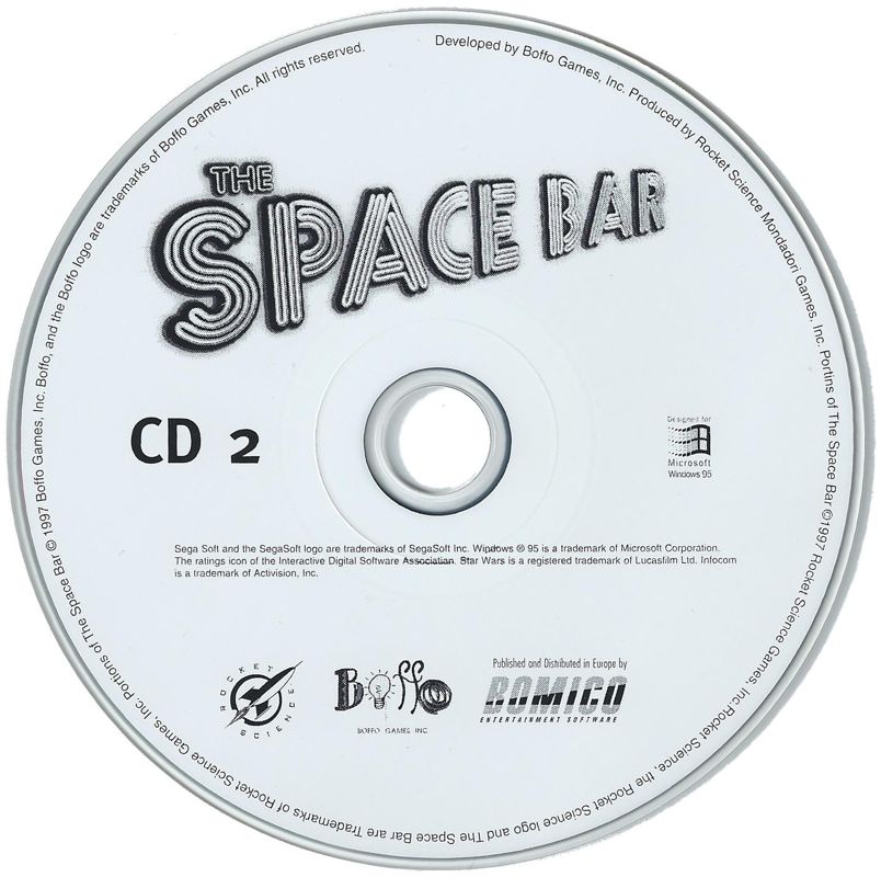 The Space Bar Disc 1-3 Microsoft Windows PC CD-PC Gamez USA