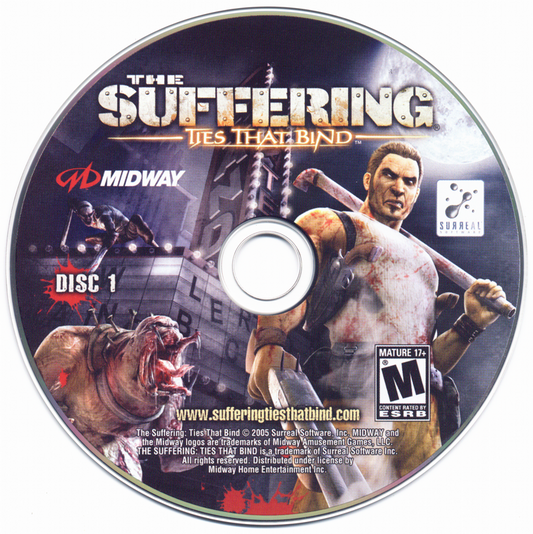 The Suffering Ties That Bind Disc 1-3 Microsoft Windows PC CD-PC Gamez USA