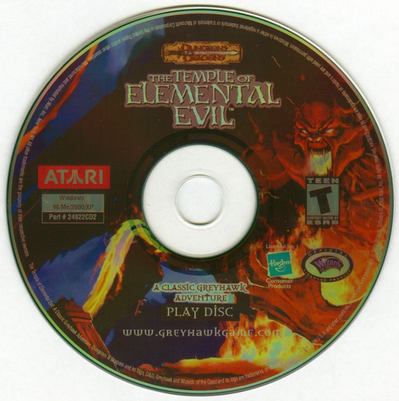 Temple of Elemental Evil Disc 1-2 Microsoft Windows PC CD-PC Gamez USA