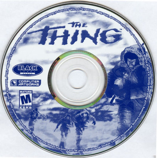 The Thing 2002 Microsoft Windows PC CD Black Label Konami-PC Gamez USA
