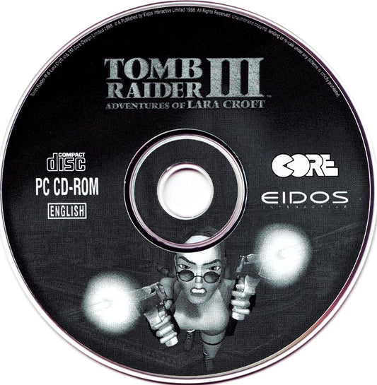 Tomb Raider III Adventures of Lara Croft Microsoft Windows PC CD-PC Gamez USA