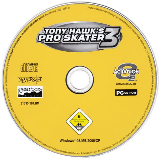 Tony Hawk's Pro Skater 3 Microsoft Windows PC CD-PC Gamez USA