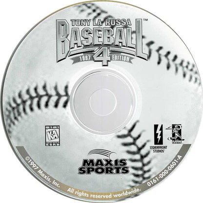 Tony La Russa Baseball 4 Microsoft Windows PC CD-PC Gamez USA