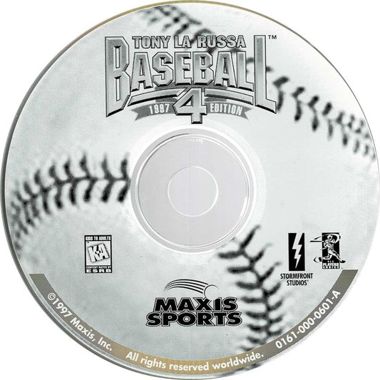 Tony La Russa Baseball 4 Microsoft Windows PC CD-PC Gamez USA