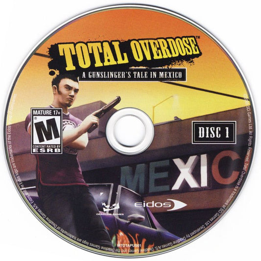 Total Overdose A Gunslinger's Tale in Mexico Disc 1-3 Microsoft Windows PC CD-PC Gamez USA
