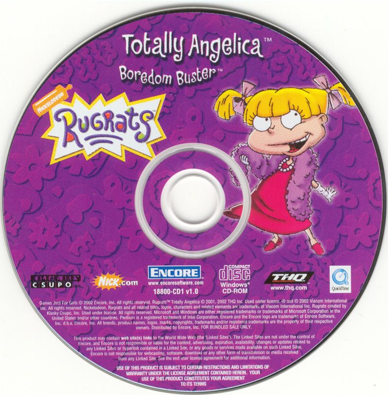 Totally Angelica - Boredom Buster Microsoft Windows PC CD-PC Gamez USA