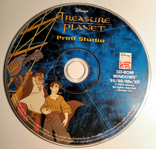 Treasure Planet Print Studio Microsoft Windows PC CD-PC Gamez USA