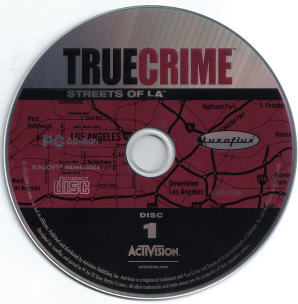 True Crime Streets of LA Disc 1-4 Microsoft Windows PC CD-PC Gamez USA