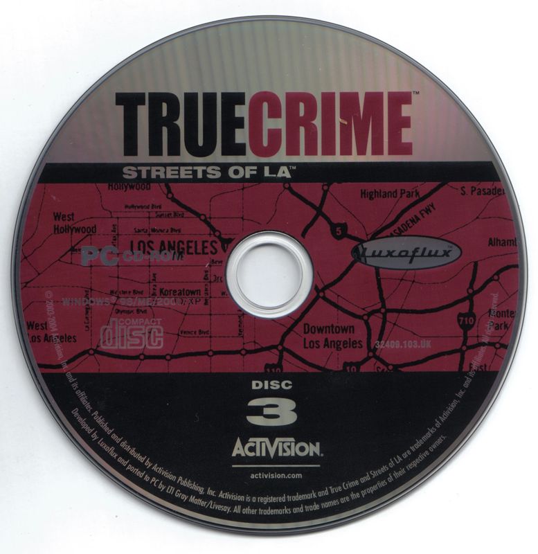 True Crime Streets of LA Disc 1-4 Microsoft Windows PC CD-PC Gamez USA