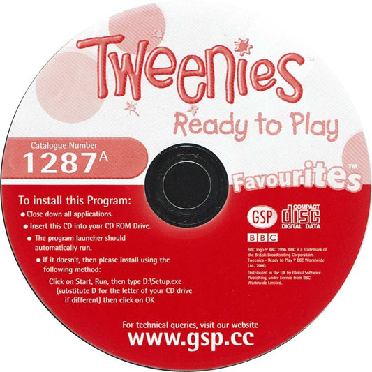 Tweenies Ready To Play Microsoft Windows PC CD-PC Gamez USA