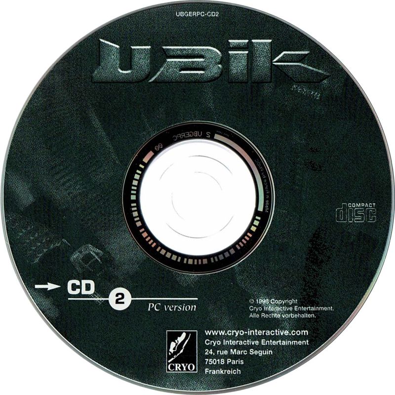 Ubik Disc 1-3 Microsoft Windows PC CD-PC Gamez USA