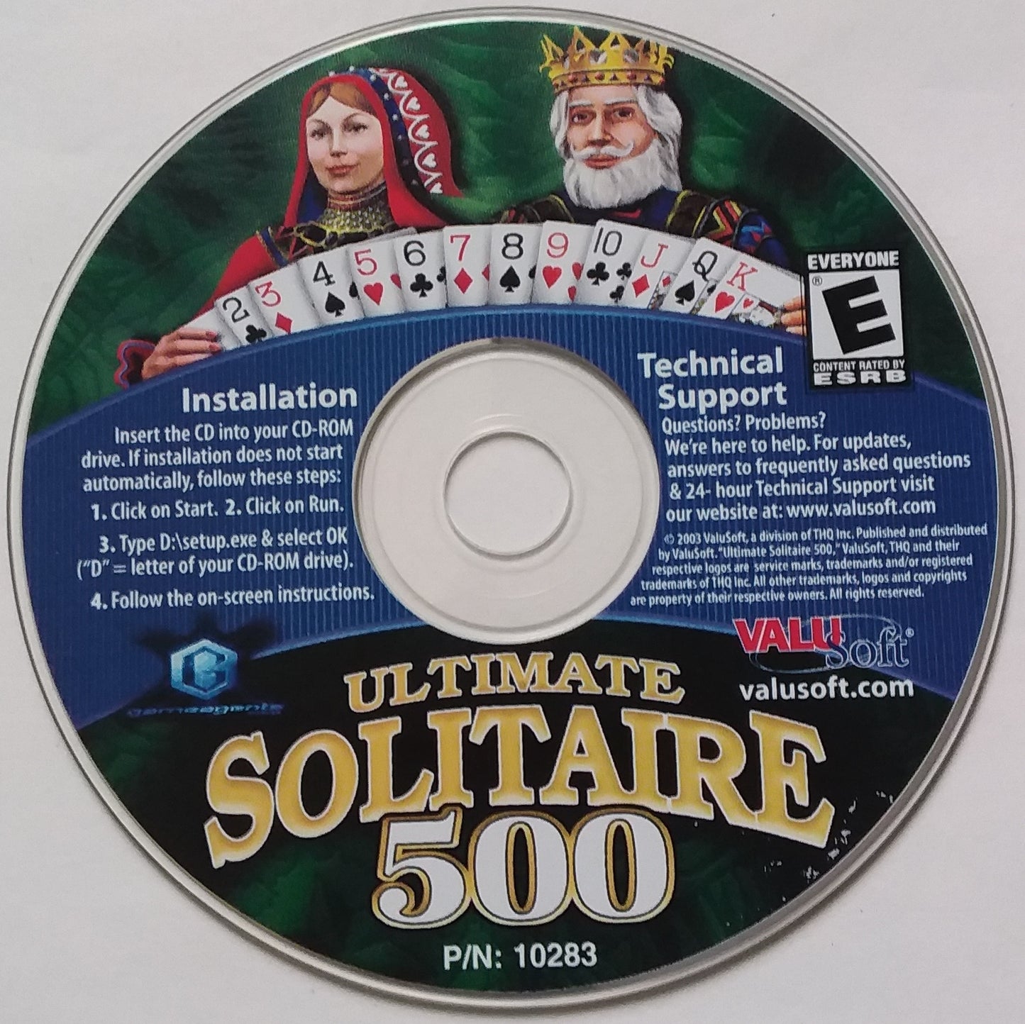 Ultimate Solitaire 500 Microsoft Windows PC CD-PC Gamez USA