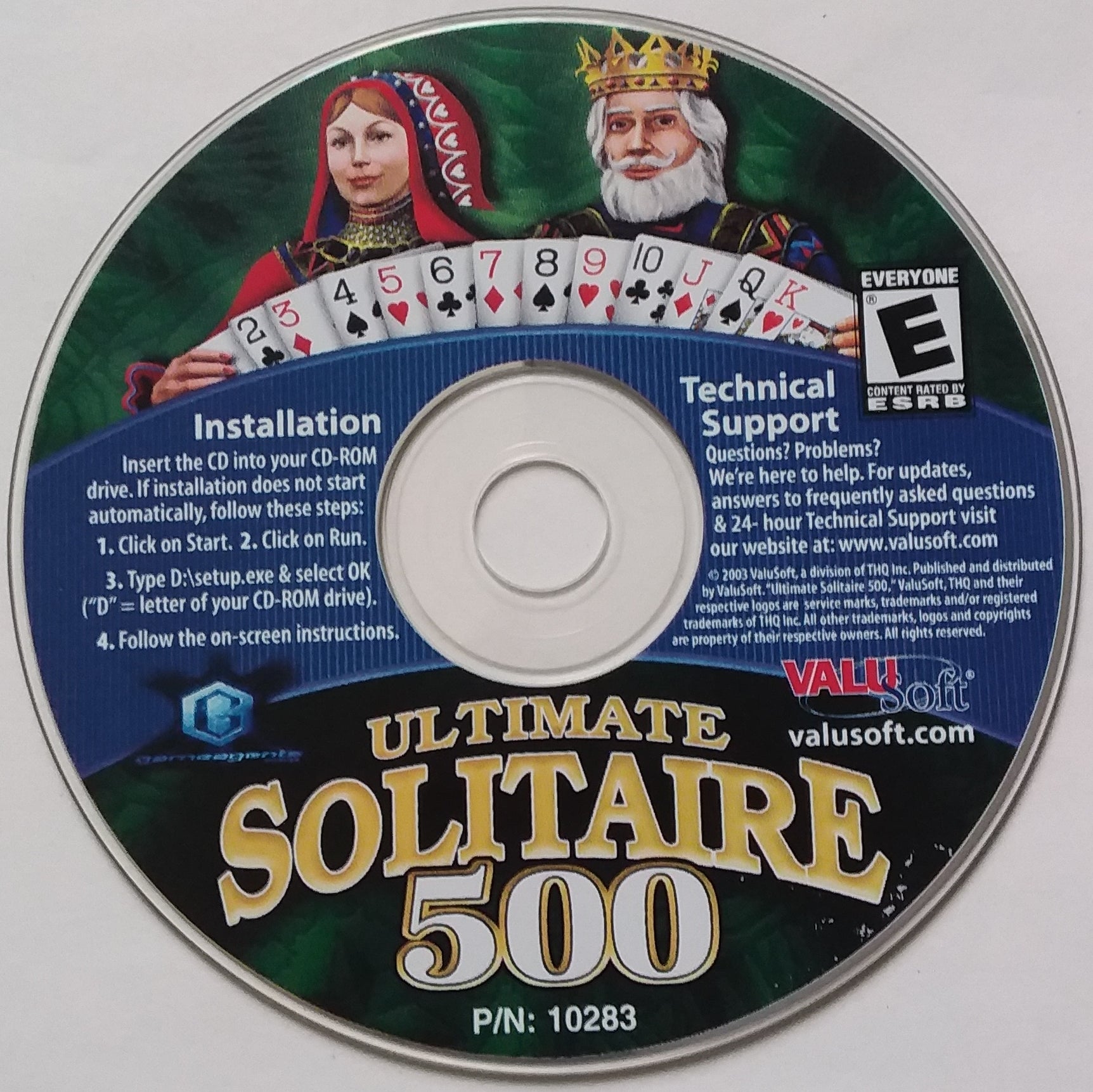 Ultimate Solitaire 500 Microsoft Windows PC CD-PC Gamez USA