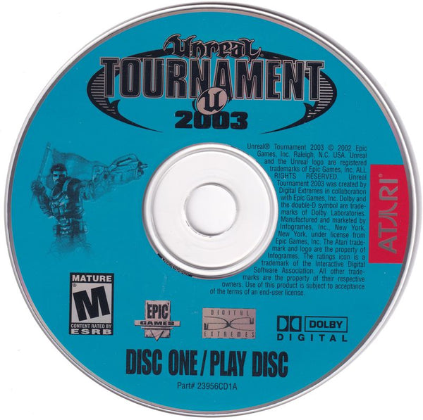 Unreal Tournament 2003 Disc 1-3 Microsoft Windows PC CD by PC Gamez USA