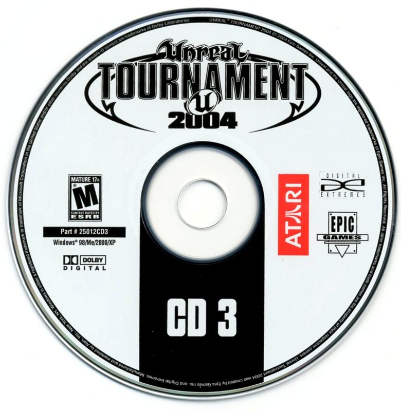 Unreal Tournament 2004 Disc 1-6 Microsoft Windows PC CD-PC Gamez USA