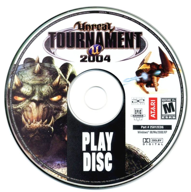 Unreal Tournament 2004 Disc 1-6 Microsoft Windows PC CD-PC Gamez USA