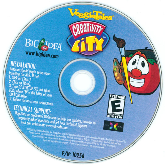 VeggieTales Creativity City Microsoft Windows PC CD-PC Gamez USA