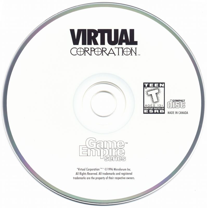Virtual Corporation Microsoft Windows PC CD-PC Gamez USA