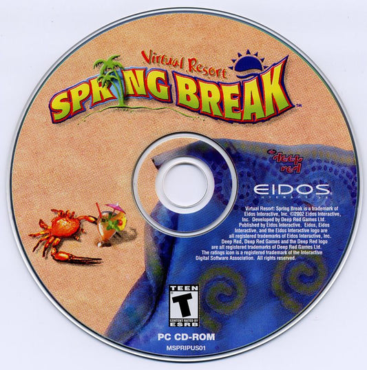 Virtual Resort Spring Break Microsoft Windows PC CD-PC Gamez USA