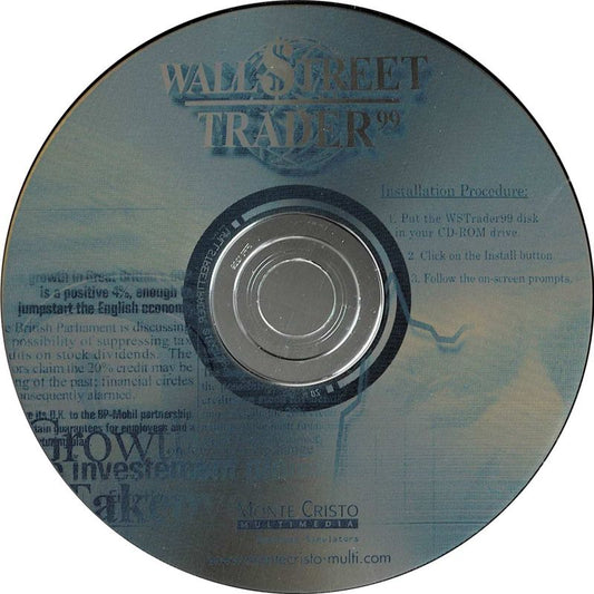 Wall $treet Street Trader 2000 Microsoft WIndows PC CD-PC Gamez USA