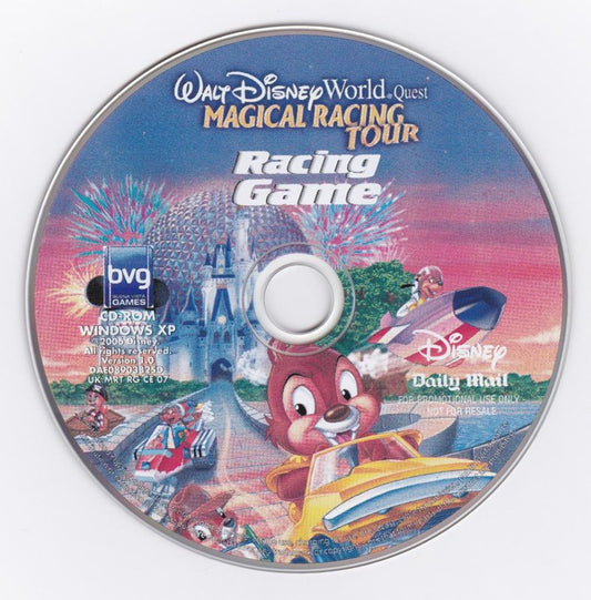 Walt Disney World Quest Magical Racing Tour Microsoft WIndows PC CD-PC Gamez USA