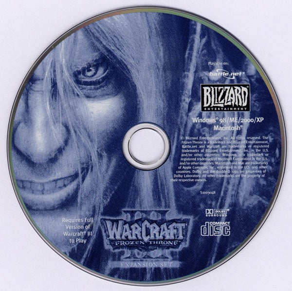Warcraft III - The Frozen Throne Microsoft Windows PC CD-PC Gamez USA