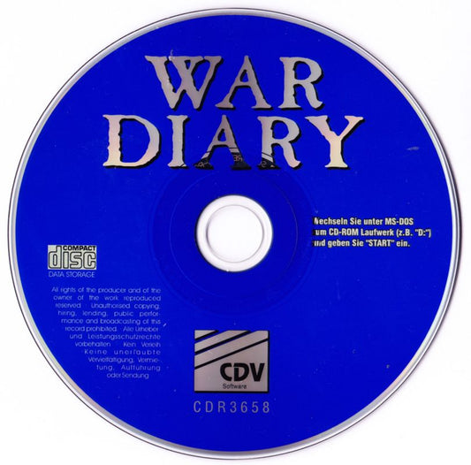 War Diary Microsoft WIndows PC CD-PC Gamez USA
