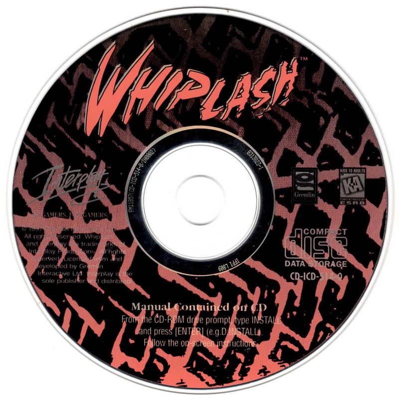 Whiplash Microsoft Windows PC CD-PC Gamez USA