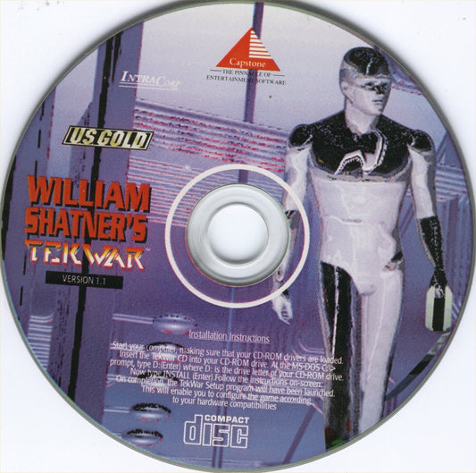 William Shatner's TekWar 1995 Microsoft Windows PC CD MS-DOS-PC Gamez USA