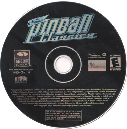 Williams Pinball Classics Microsoft Windows PC CD-PC Gamez USA