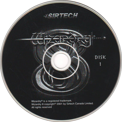 Wizardry 8 Disc 1-3 Microsoft WIndows PC CD-PC Gamez USA