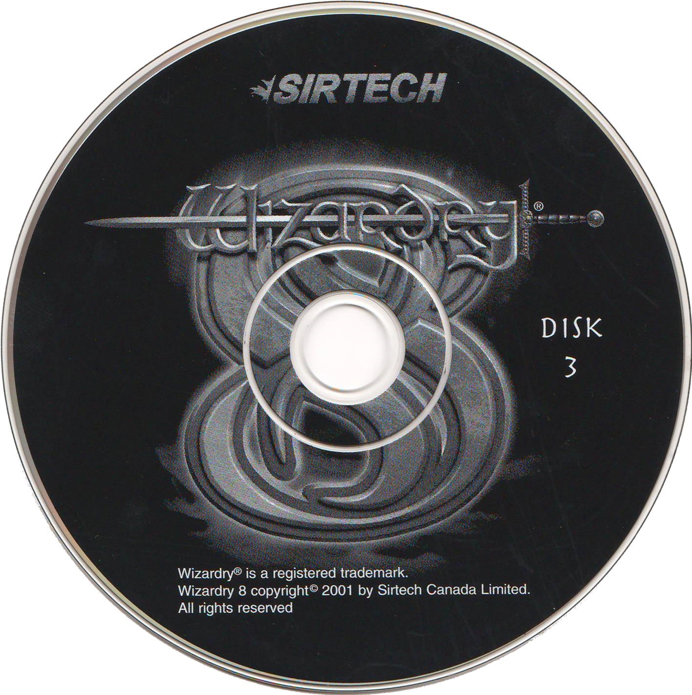 Wizardry 8 Disc 1-3 Microsoft WIndows PC CD-PC Gamez USA