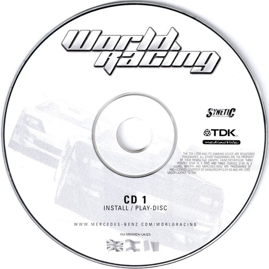 World Racing Disc 1-2 Microsoft WIndows PC CD-PC Gamez USA