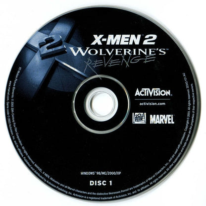 X2 Wolverine's Revenge Disc 1-2 Microsoft WIndows PC CD-PC Gamez USA